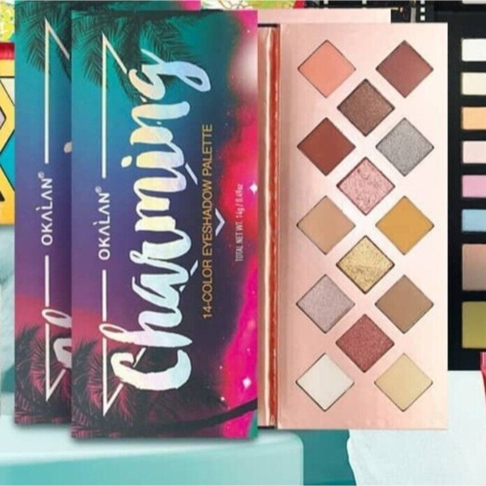 Okalan EYESHADOW PALETTE, NUDE, NEUTRAL, NATURAL MATTE & SHIMMER With 14 COLORS